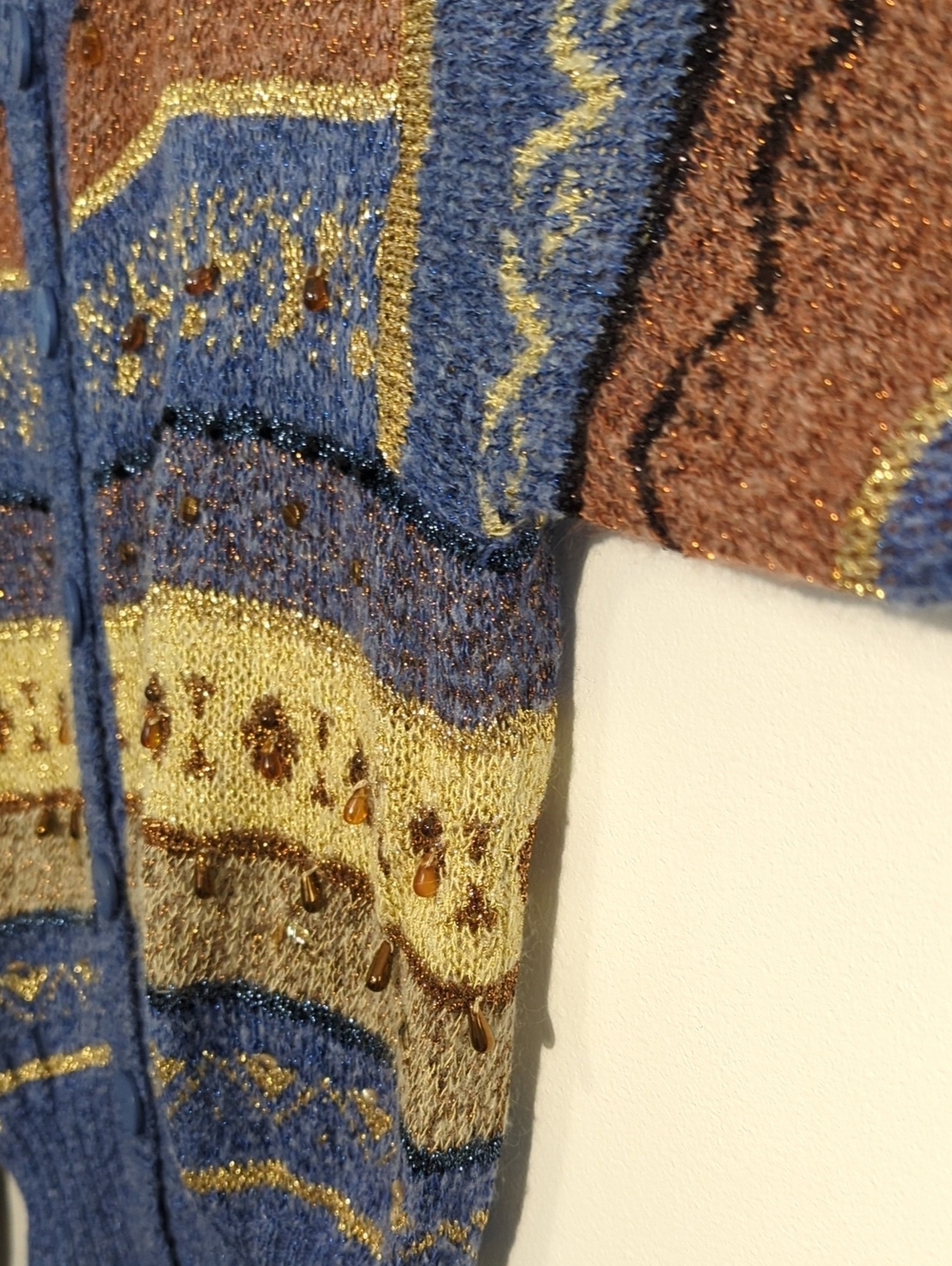 KRIZIA MAGLIA patterned cardigan sweater - size medium - Picture 6 of 10